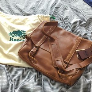 Roots Genuine Leather Messenger Bag